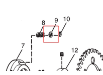 Stearns 845500600 8-455-006-00 release spring washer spacer, part number 8059708. OEM replacement component for Stearns brake assemblies. Precision-en