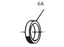 Stearns 845511300 inner race spacer, 5.5" diameter, precision-engineered for brake assembly applications. Ensures proper alignment and clearance in St