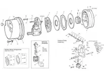 Stearns 90311020015O taper bushing with 2-inch bore for brake assembly motor coupling applications. Precision-machined component for secure shaft moun