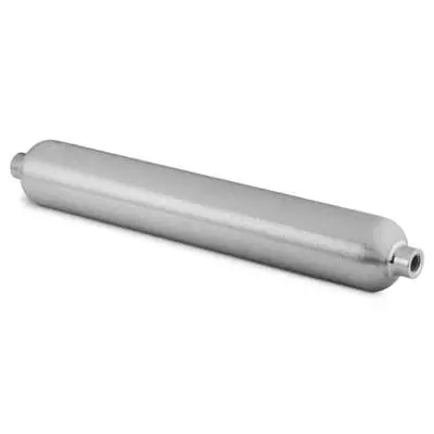 Swagelok 304L Stainless Steel Double Ended DOT-Compliant Sample Cylinder, 1/4 in. FNPT, 1000 cm3, 1800 psig (124 bar), Internal P
