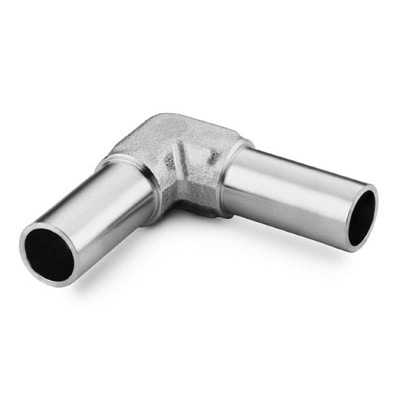 316L Stainless Steel 90° Tube Butt Weld Union Elbow, 3/4 in. OD