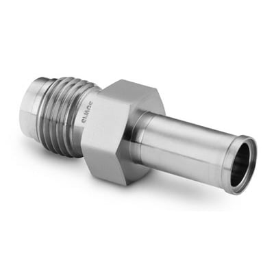 316L Stainless Steel High Flow VCR Fitting, Automatic Tube Weld Body, 3/8 in. Tube OD x 1/4 in. HVCR