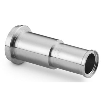 316L Stainless Steel VCR Fitting, Long Automatic Tube Butt Weld Gland, 1/2 in. VCR x 1/2 X 0.049 in. TBW, 0.75 in. (19.1