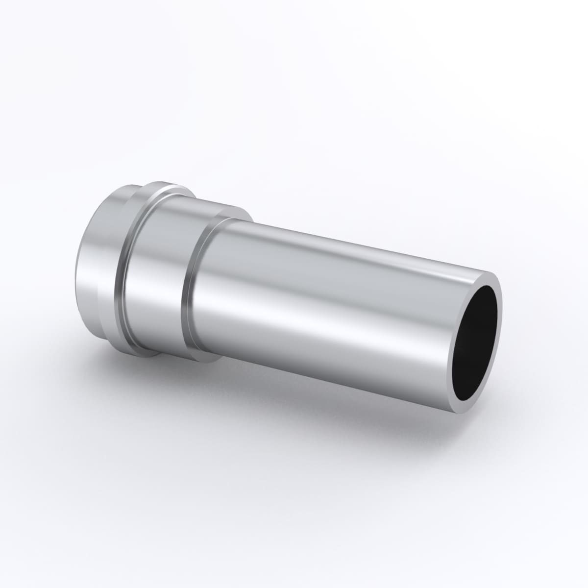 316L VAR High Flow VCR Fitting, Short TBW Gland, 1/4 in. HVCR x 3/8 x 0.035 in. TBW, 0.75 in. (19.1 mm) Ext