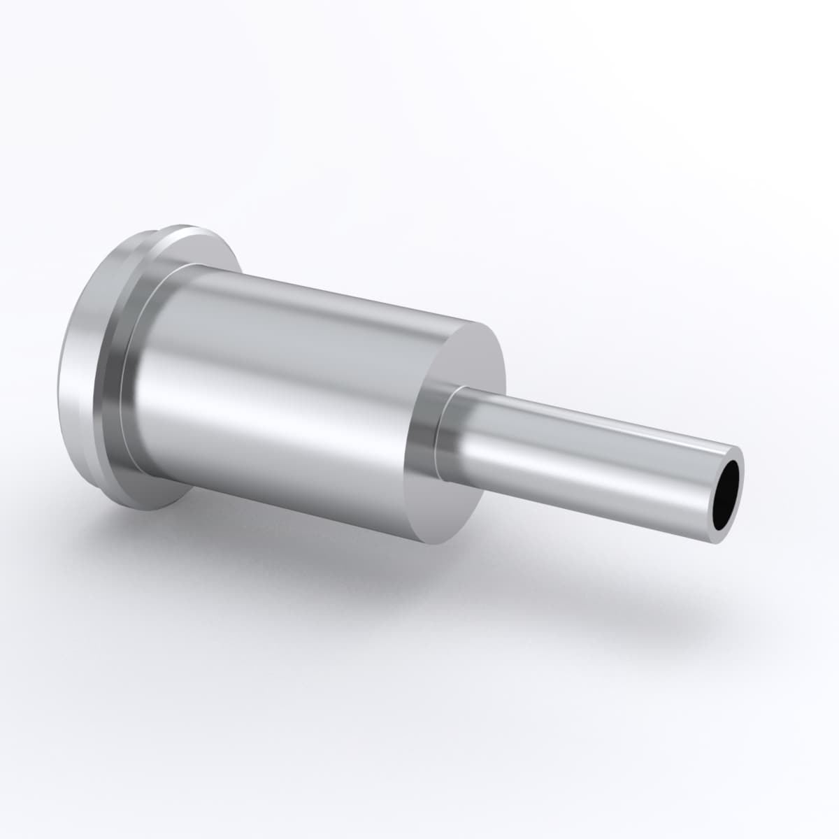 316L VAR VCR Face Seal Fitting, Long Tube Butt Weld Gland, 1/4 in. VCR x 1/8 x 0.028 in. TBW, 0.75 in. (19.1 mm) Ext