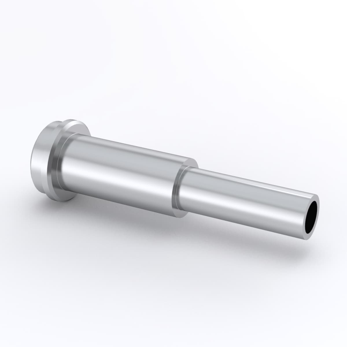 316L VAR VCR Face Seal Fitting, Long Tube Butt Weld Gland, 1/2 in. VCR x 12 x 1 mm TBW, 0.75 in. (19.1 mm) Ext