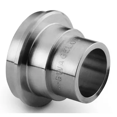 Swagelok 316L VAR VCR Fitting, Short TBW Gland, 1/2 in. VCR x 1/4 x 0.035 in. TBW, 0.75 in. (19.1 mm) Ext, SC-01 Cleaned