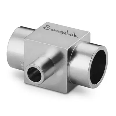 Swagelok 316L VIM-VAR Micro-Fit® Reducing Tee, 1/2 in. x 1/4 in. OD, SC-01 Cleaned