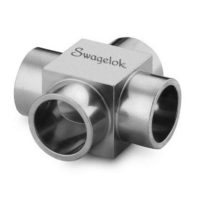 316L VIM-VAR Micro-Fit® Union Cross, 1/2 in. OD, SC-01 Cleaned