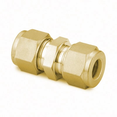 Brass Swagelok Tube Fitting, Union, 15 mm Tube OD