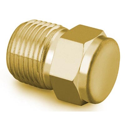 Brass Pipe Fitting, Pipe Plug, 1/4 in. Male NPT