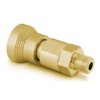 Brass Instrumentation Quick Connect Body, 1.3 Cv, 1/2 in. Male NPT