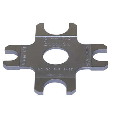 Gap Inspection Gauge, 1/4 in. and 1/2 in., 6 mm, 8 mm, 10 mm, 12 mm Female Nuts