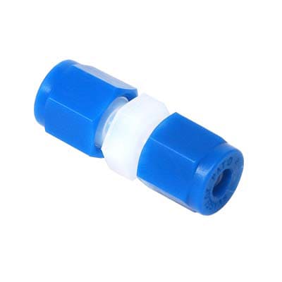 PFA Swagelok Tube Fitting, Union, 1/8 in. Tube Fitting