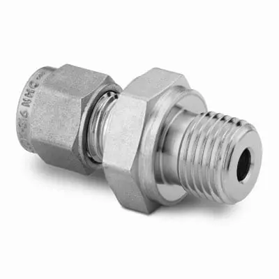 Carbon Steel Swagelok Tube Fitting, Male Connector, 12 mm Tube OD x 1/2 in. Male ISO Parallel Thread