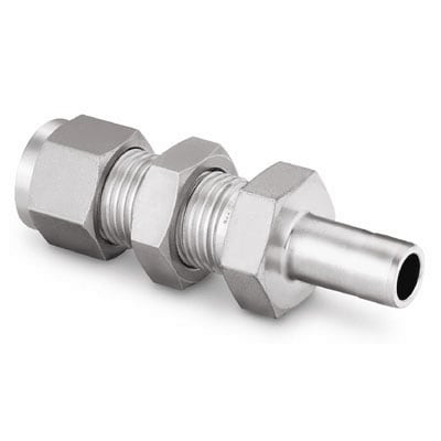 Stainless Steel Swagelok Tube Fitting, Bulkhead Reducer, 3/4 in. Tube OD x 3/4 in. Swagelok Tube Adapter