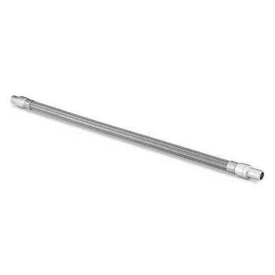 PTFE-Lined, Stainless Steel Braided Hose Assembly, 3/4 in. Stainless Steel Swagelok Tube Adapters, 32.7 IN (83.1 cm) Liv