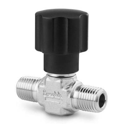Swagelok Stainless Steel Integral Bonnet Non-Rotating Stem Valve, 0.27 Cv, 1/4 in. MNPT