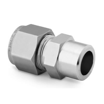 Stainless Steel Swagelok Tube Fitting, Tube Socket Weld Union, 1 in. Tube OD