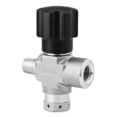 Stainless Steel Integral Bonnet Non-Rotating Stem Valve, 0.53 Cv, 1/4 in. MNPT x 1/4 in. FNPT, 2850 psig (196 bar) Ruptu