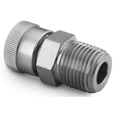 Stainless Steel Ultra-Torr Vacuum Fitting, Male Connector, 1/8 in. Ultra-Torr Fitting x 1/8 in. Male NPT