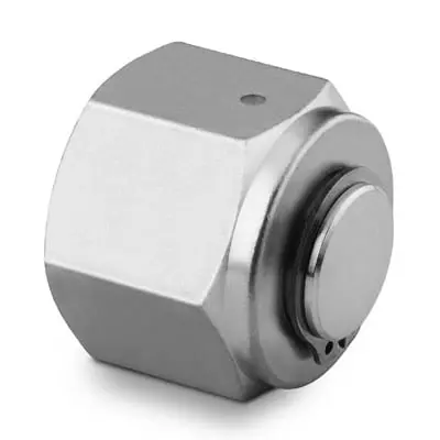 Swagelok 316 Stainless Steel VCR Face Seal Fitting, 1/8 in. Cap