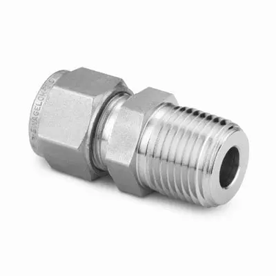 Stainless Steel Swagelok Tube Fitting, Male Connector, 20 mm Tube OD x 3/4 in. Male NPT
