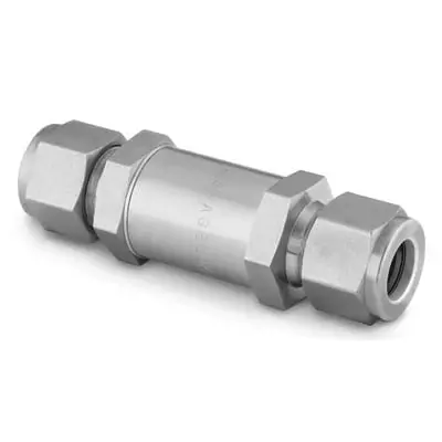 Stainless Steel In-Line Particulate Filter, 1/8 in. Swagelok Tube Fitting, 2 Micron Pore Size