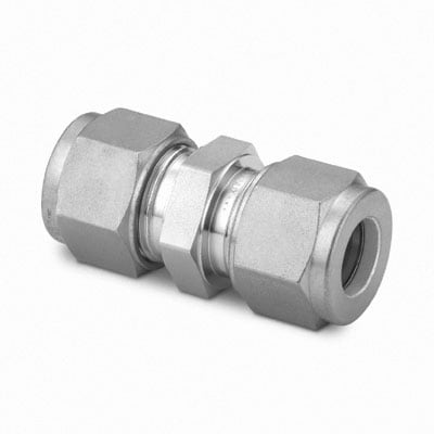 Stainless Steel Swagelok Tube Fitting, Union, 38 mm Tube OD