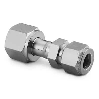 316 Stainless Steel Welded VCR Face Seal Fitting, Swagelok Tube Fitting Connector, 1/4 in. WVCR x 6 mm Tube Fitting