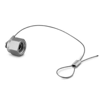 316 Stainless Steel Plug with Lanyard, for 1/4 in.