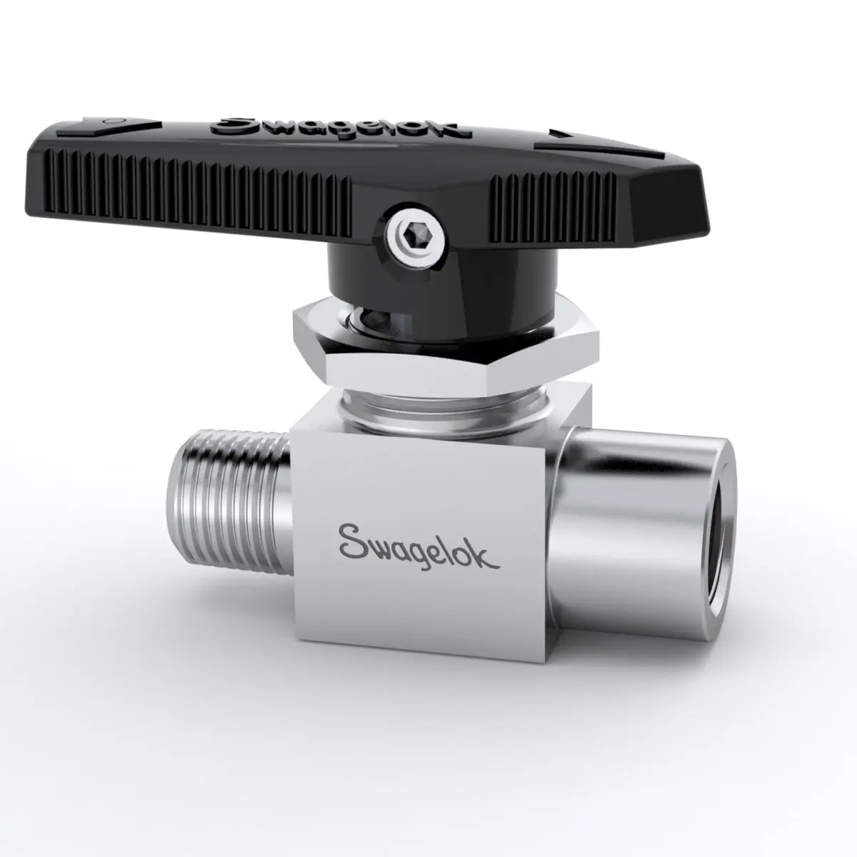 Swagelok Stainless Steel 1-Piece 40G Series Ball Valve, 0.90 Cv, 1/4 in. MNPT x 1/4 in. FNPT