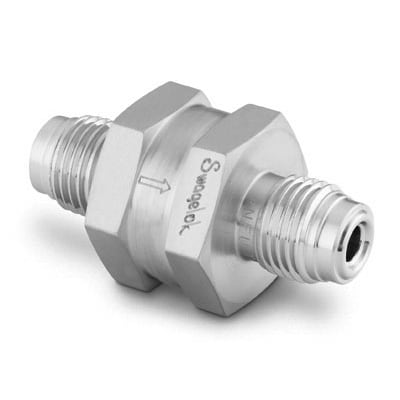 Stainless Steel All-Welded In-Line Filter, 1/4 in. Male VCR, 7 Micron Pore Size