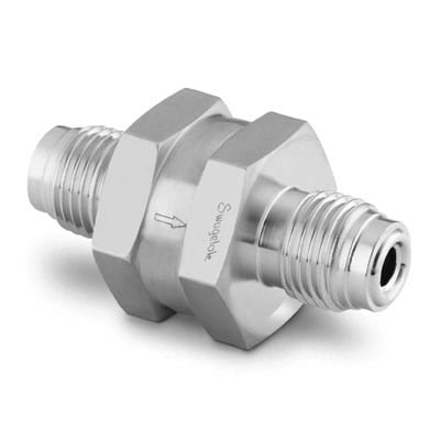 Stainless Steel All-Welded In-Line Filter, 1/4 in. Male VCR, 0.5 Micron Pore Size