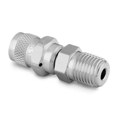 316 Stainless Steel Purge Valve, 3/8 in. MNPT