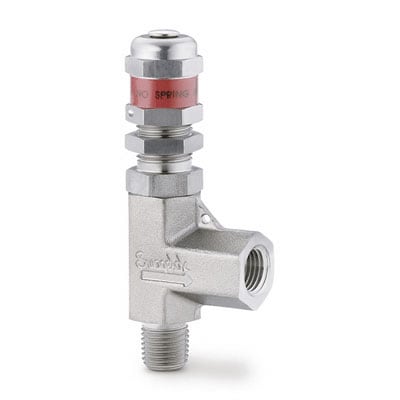 Stainless Steel High Pressure Proportional Relief Valve, 1/4 in. MNPT x 1/4 in. FNPT, Kalrez Seal