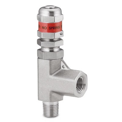 Stainless Steel High Pressure Proportional Relief Valve, 1/4 in. Male ISO x 1/4 in. Female ISO