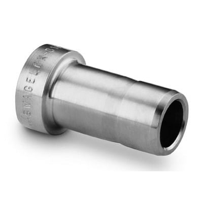 Stainless Steel Swagelok Tube Fitting, Fusible Tube Adapter, 3/8 in. Tube OD, 160°F (71.1°C)
