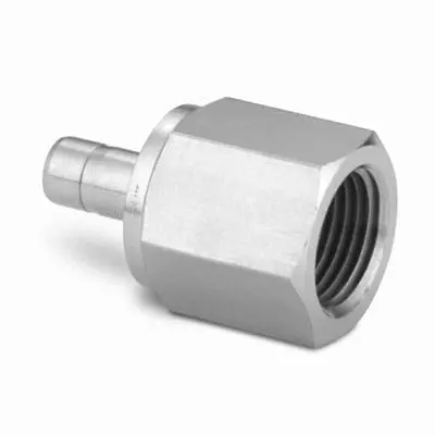 Stainless Steel Swagelok Tube Fitting, Female Tube Adapter, 6 mm Tube OD x 1/4 in. Female NPT