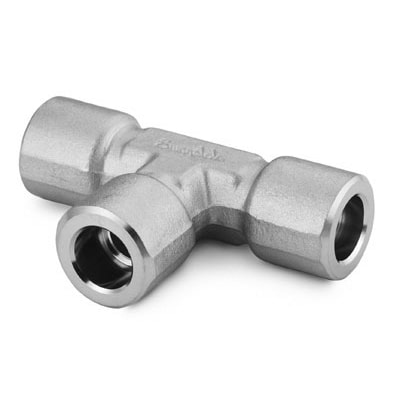 316 Stainless Steel Tube Socket Weld Union Tee, 3/8 in. OD