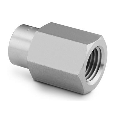 316 Stainless Steel Tube Socket Weld Female Connector, 3/8 in. OD x 1/4 in. Female NPT