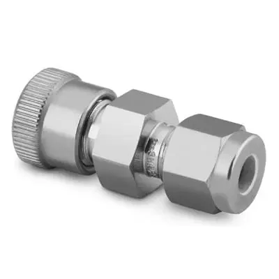 Stainless Steel Ultra-Torr Vacuum Fitting, Swagelok Tube Fitting Union, 1/2 in. Ultra-Torr Fitting x 1/4 in. Tube OD
