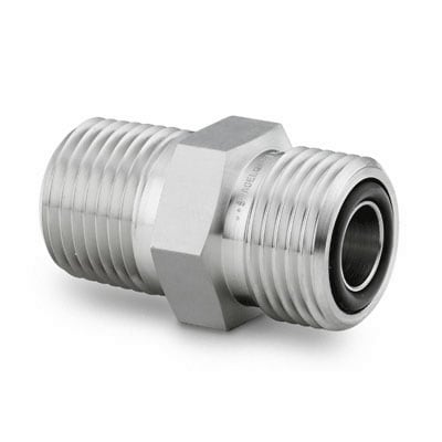 Stainless Steel VCO O-Ring Face Seal Fitting, Male NPT Connector, 1/2 in. VCO Fitting x 1/2 in. MNPT