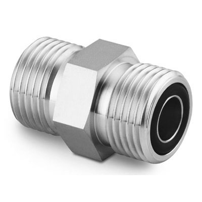Stainless Steel VCO O-Ring Face Seal Fitting, Union, 1/2 in. VCO Fitting