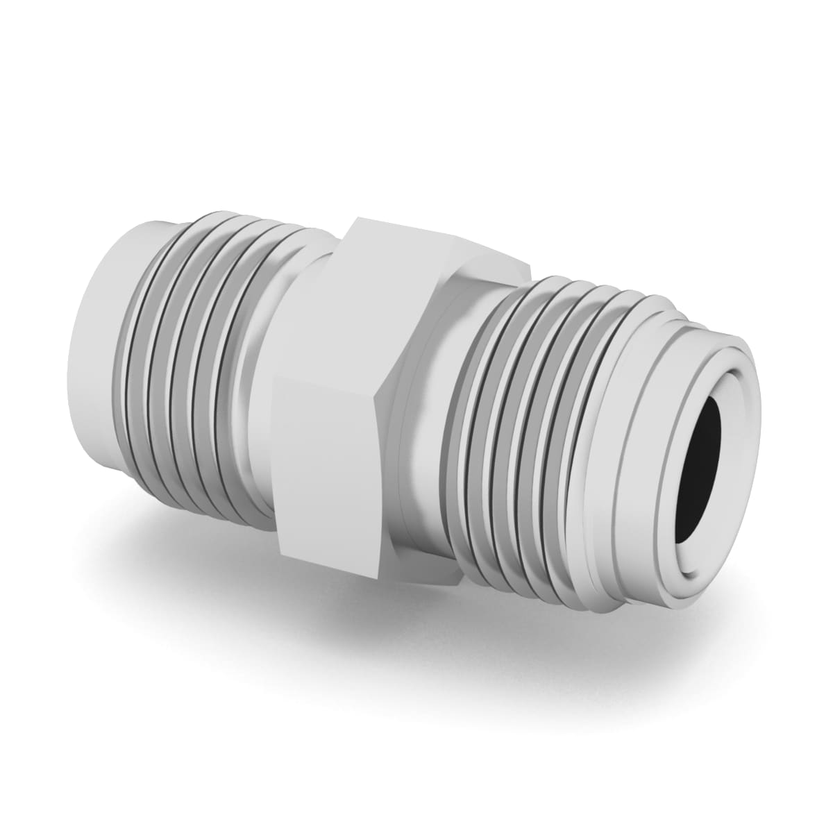 316 Stainless Steel VCR Face Seal Fitting, 1/2 in. Double Male Union Body