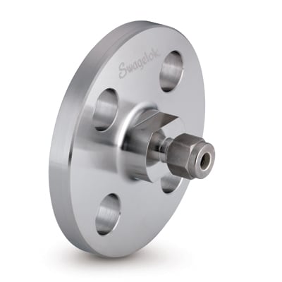 Stainless Steel ANSI Flange Adapter, 1/2 in. Swagelok Tube Fitting, NPS 1 in., Class 600