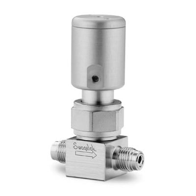 316L Stainless Steel High Purity Bellows Sealed Valve, 1/4 in. Male Swagelok VCR Metal Gasket Face Seal Fitting, NC Actu