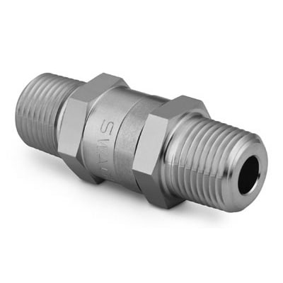 Swagelok Stainless Steel Poppet 5000 psig (344 bar) Check Valve, 3/4 in. MNPT, 1 psig (0.07 bar)