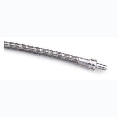 Swagelok 316L Stainless Steel Convoluted (FL) Hose, 1/2 in., 321 Stainless Steel Braid, 1/2 in. Tube Adapters, 24 in. (61.0 cm) Length