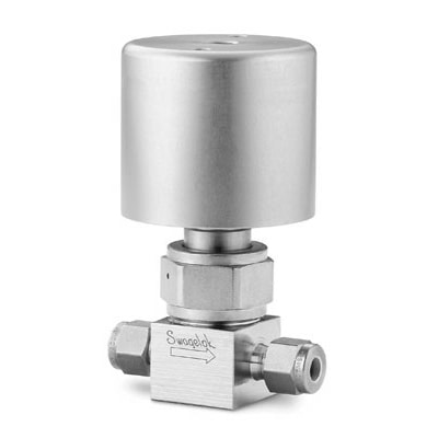 Stainless Steel High Pressure Bellows Sealed Valve, 1/4 in. Swagelok Tube Fitting, NO Actuator